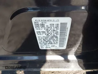 2013 Nissan Rogue SL with VIN JN8AS5MT4DW554181, listed as a IAAI auction lot 41846110 with 144,340 mi miles. Bid and sale history available at carsss.com. Image 9.