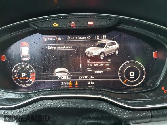 2019 Audi SQ5 Premium Plus with VIN WA1B4AFY9K2025075, listed as a Copart auction lot 49152064 with 71,288 mi miles and . Bid and sale history available at DreamBid. Image 9.