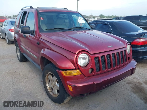 2005 Jeep Liberty Limited with VIN 1J4GK58K15W686107, listed as a IAAI auction lot 42015682 with 153,494 mi miles. Bid and sale history available at carsss.com. Image 1.
