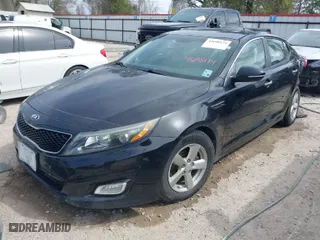 2015 Kia Optima LX with VIN 5XXGM4A70FG486595, listed as a IAAI auction lot 41698174 with 87,410 mi miles. Bid and sale history available at carsss.com. Image 2.