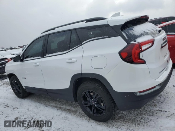 2022 GMC Terrain AT4 with VIN 3GKALYEV8NL153545, listed as a Copart auction lot 87450024 with 85,176 mi miles and Salvage Title. Bid and sale history available at DreamBid. Image 2.