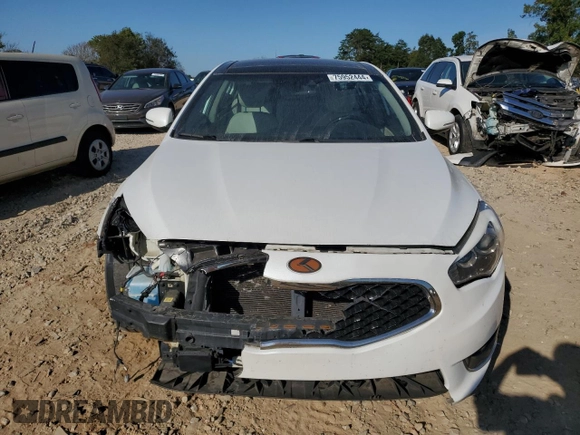 2015 Kia Cadenza Limited with VIN KNALN4D78F5172928, listed as a Copart auction lot 75952444 with 124,572 mi miles and Salvage Title. Bid and sale history available at carsss.com. Image 5.