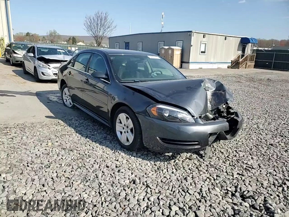 2011 Chevrolet Impala LS Fleet with VIN 2G1WF5EK0B1285055, listed as a Copart auction lot 54221105 with 110,002 mi miles and Salvage Title. Bid and sale history available at DreamBid. Image 13.