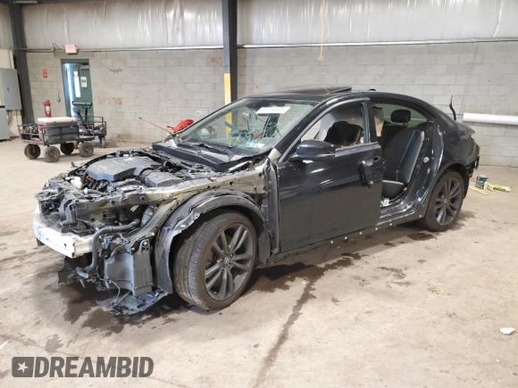 2019 Acura TLX w/A-Spec Pkg z VIN 19UUB2F62KA003550, wystawiony jako Copart lot #55734435 z przebiegiem Nie podano mil oraz Szkoda całkowita • Salvage title. Historia ofert i sprzedaży dostępna na DreamBid. Obrazek 1.