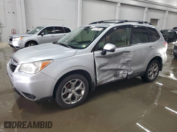 2015 Subaru Forester Touring z VIN JF2SJAWC1FH437658, wystawiony jako Copart lot #56767905 z przebiegiem 152 898 mil mil oraz Szkoda całkowita • Salvage title. Historia ofert i sprzedaży dostępna na DreamBid. Obrazek 1.