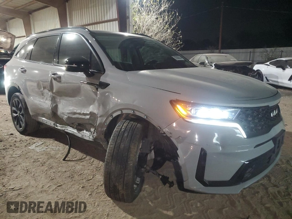 2023 Kia Sorento SX Prestige with VIN 5XYRKDLF5PG214365, listed as a Copart auction lot 82585314 with 19,231 mi miles and Salvage Title. Bid and sale history available at carsss.com. Image 4.