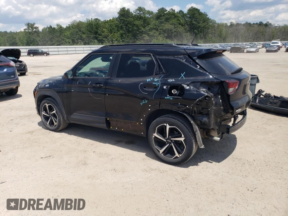 2021 Chevrolet TrailBlazer RS with VIN KL79MTSLXMB117435, listed as a Copart auction lot 56006904 with 19,905 mi miles and Salvage Title. Bid and sale history available at DreamBid. Image 2.