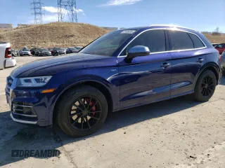 2018 Audi SQ5 Prestige with VIN WA1C4AFY5J2177275, listed as a Copart auction lot 47493635 with 82,429 mi miles and Salvage Title. Bid and sale history available at carsss.com. Image 1.