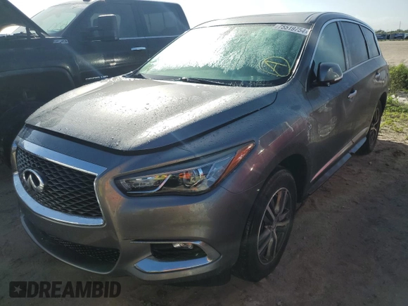 2019 Infiniti QX60 Luxe z VIN 5N1DL0MM2KC519862, wystawiony jako Copart lot #75519754 z przebiegiem Nie podano mil oraz Nie do naprawy • Non repairable. Historia ofert i sprzedaży dostępna na DreamBid. Obrazek 1.