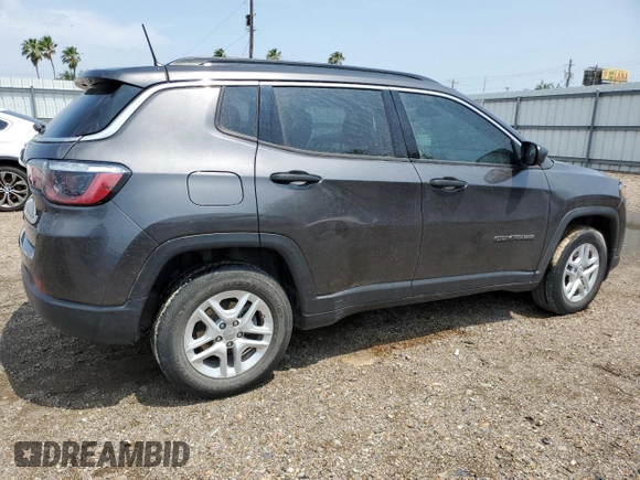 2021 Jeep Compass Sport z VIN 3C4NJCAB0MT508482, wystawiony jako Copart lot #53707625 z przebiegiem 39 626 mil mil oraz Szkoda całkowita • Salvage title. Historia ofert i sprzedaży dostępna na DreamBid. Obrazek 3.