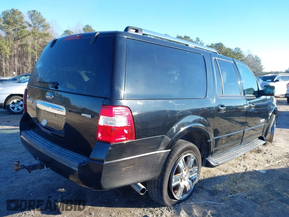 2007 Ford Expedition EL Limited with VIN 1FMFK19597LA84414, listed as a IAAI auction lot 41321189 with 1 mi miles. Bid and sale history available at carsss.com. Image 4.