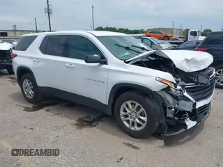 2021 Chevrolet Traverse LS with VIN 1GNERFKW1MJ136984, listed as a IAAI auction lot 42380286 with 40,389 mi miles and . Bid and sale history available at DreamBid. Image 1.