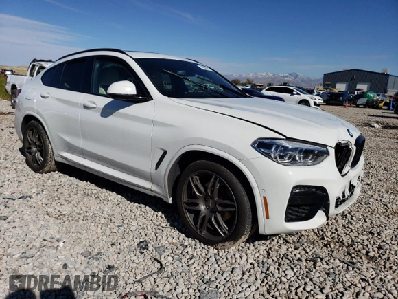 2021 BMW X4 xDrive30i with VIN 5UX2V1C01M9F91616, listed as a Copart auction lot 74006453 with 0 mi miles. Bid and sale history available at carsss.com. Image 4.