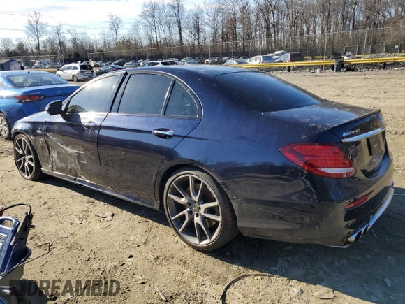 2020 Mercedes-Benz E AMG E 53 with VIN WDDZF6BB8LA744473, listed as a Copart auction lot 86145534 with 75,444 mi miles and Salvage Title. Bid and sale history available at carsss.com. Image 2.