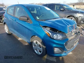 2020 Chevrolet Spark LS with VIN KL8CB6SA8LC404336, listed as a IAAI auction lot 41481512 with 63,252 mi miles. Bid and sale history available at carsss.com. Image 1.