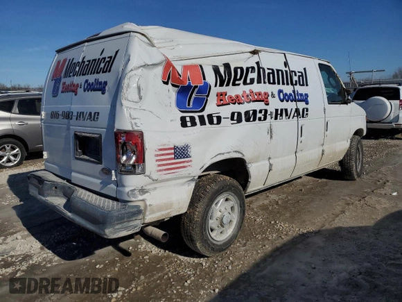 2013 Ford Econoline Cargo Commercial with VIN 1FTSE3EL9DDB11319, listed as a Copart auction lot 89179705 with Not Provided miles and Salvage Title. Bid and sale history available at carsss.com. Image 3.