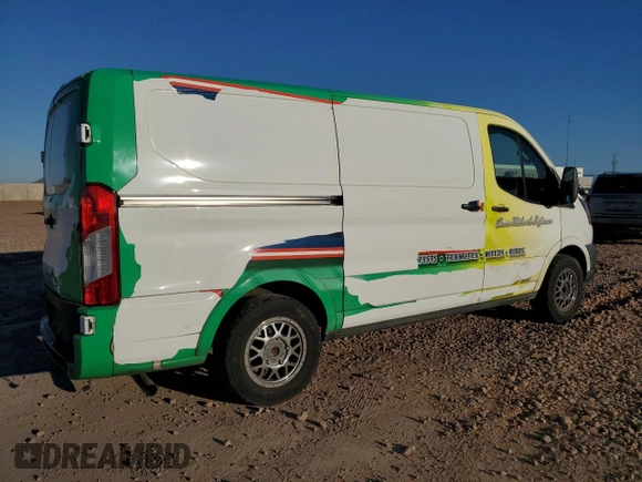 2020 Ford Transit Cargo with VIN 1FTYE1Y8XLKB43776, listed as a Copart auction lot 55830485 with 65,396 mi miles and Salvage title. Bid and sale history available at DreamBid. Image 3.