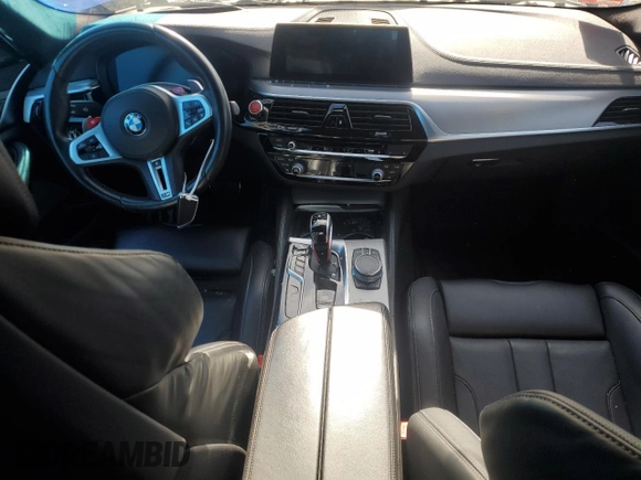 2020 BMW M5 Competition with VIN WBSJF0C03LCE45278, listed as a Copart auction lot 48372795 with 0 mi miles and Salvage Title. Bid and sale history available at carsss.com. Image 8.