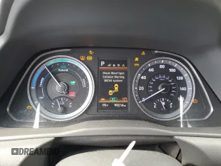 2022 Hyundai Sonata Hybrid Blue with VIN KMHL24JJ3NA041788, listed as a Copart auction lot 81148134 with 99,214 mi miles and Salvage Title. Bid and sale history available at carsss.com. Image 9.