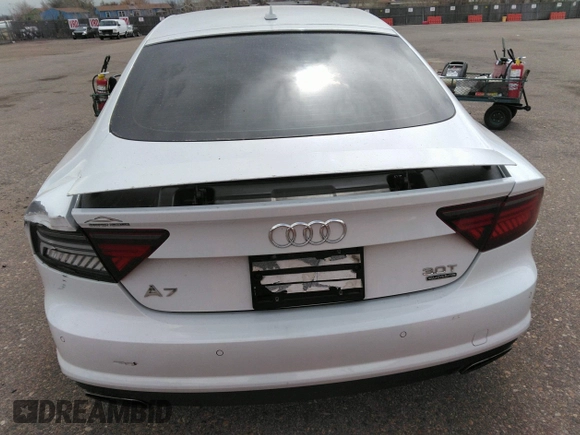 2016 Audi A7 3.0 Premium Plus with VIN WAUWGAFC6GN144188, listed as a IAAI auction lot 41824927 with 128,379 mi miles. Bid and sale history available at carsss.com. Image 16.