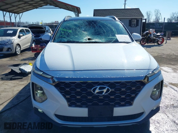 2020 Hyundai Santa Fe Limited with VIN 5NMS5CAA0LH150391, listed as a IAAI auction lot 41651076 with 66,713 mi miles. Bid and sale history available at carsss.com. Image 6.