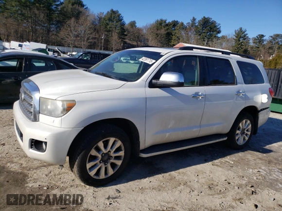 2010 Toyota Sequoia Platinum with VIN 5TDDY5G18AS037270, listed as a Copart auction lot 42361715 with 0 mi miles and Clean Title. Bid and sale history available at carsss.com. Image 1.