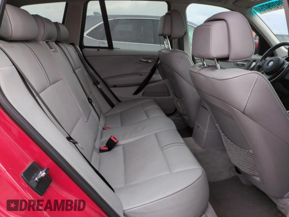 2008 BMW X3 3.0si with VIN WBXPC93408WJ19932, listed as a Copart auction lot 50939975 with 117,323 mi miles and Salvage Title. Bid and sale history available at carsss.com. Image 10.