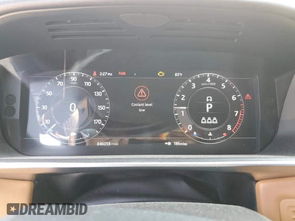 2022 Land Rover Range Rover Sport HSE Dynamic with VIN SALWR2SE8NA241979, listed as a Copart auction lot 75308124 with 46,058 mi miles and Salvage Title. Bid and sale history available at DreamBid. Image 9.