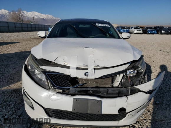 2015 Kia Optima EX with VIN 5XXGN4A76FG427869, listed as a Copart auction lot 47216675 with 159,614 mi miles and Salvage Title. Bid and sale history available at carsss.com. Image 5.
