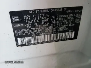 2021 Subaru Ascent Limited with VIN 4S4WMALD4M3407452, listed as a Copart auction lot 56522275 with 106,393 mi miles and Salvage title. Bid and sale history available at DreamBid. Image 12.