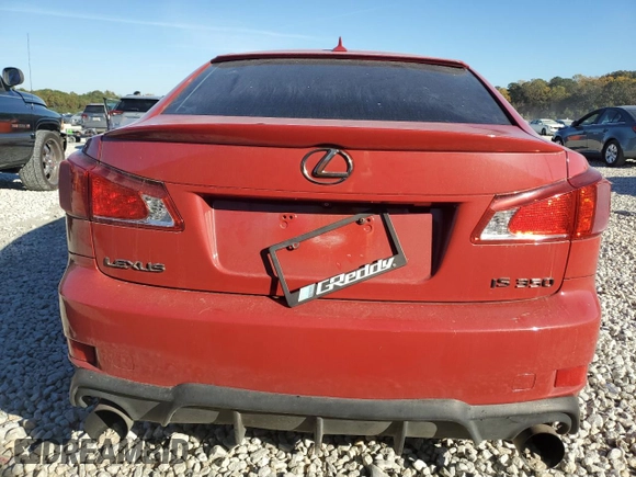 2010 Lexus IS 350 with VIN JTHBE5C26A5024598, listed as a Copart auction lot 80152504 with 175,039 mi miles and Salvage Title. Bid and sale history available at DreamBid. Image 6.