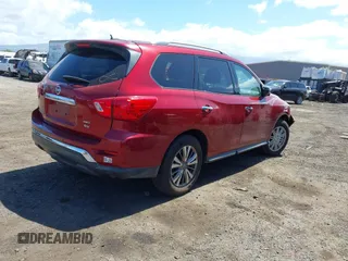 2018 Nissan Pathfinder SV with VIN 5N1DR2MM2JC640660, listed as a IAAI auction lot 41755834 with 76,801 mi miles and . Bid and sale history available at DreamBid. Image 4.