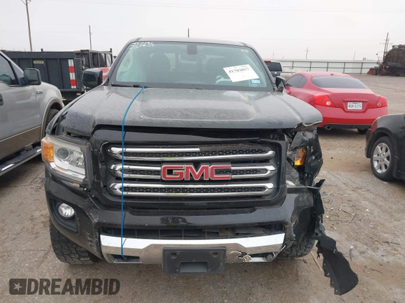 2015 GMC Canyon 4WD SLE with VIN 1GTG6BE39F1196261, listed as a IAAI auction lot 41703057 with 116,215 mi miles and . Bid and sale history available at carsss.com. Image 12.