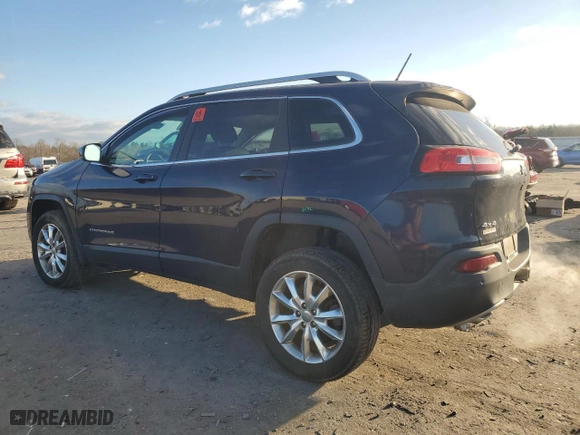 2014 Jeep Cherokee Limited with VIN 1C4PJMDS0EW304741, listed as a Copart auction lot 83017414 with 139,017 mi miles and Clean Title. Bid and sale history available at carsss.com. Image 2.