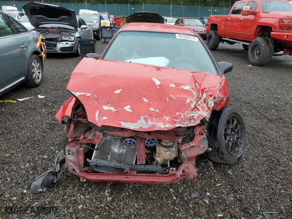 1996 Honda Civic DX with VIN 2HGEJ6340TH104798, listed as a Copart auction lot 80360674 with 176,629 mi miles and Salvage Title. Bid and sale history available at carsss.com. Image 5.