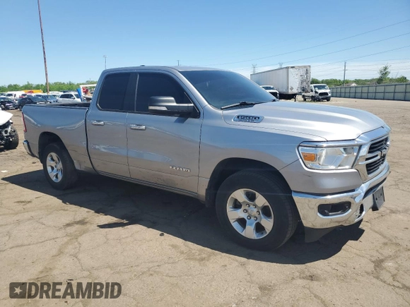 2020 Ram 1500 Big Horn with VIN 1C6RREBT3LN311521, listed as a Copart auction lot 57416085 with 186,373 mi miles and Clean title. Bid and sale history available at DreamBid. Image 4.