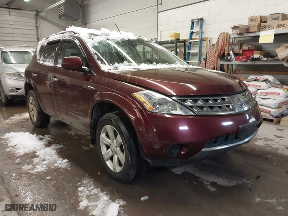 2006 Nissan Murano SL with VIN JN8AZ08W96W522400, listed as a IAAI auction lot 41510017 with 123,933 mi miles. Bid and sale history available at carsss.com. Image 1.