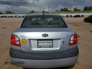 2007 Kia Rio LX with VIN KNADE123276203105, listed as a Copart auction lot 74020064 with 170,276 mi miles and Non Repairable. Bid and sale history available at carsss.com. Image 6.