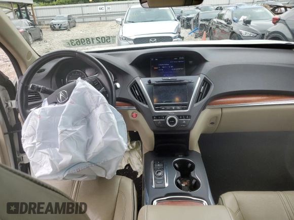 2017 Acura MDX w/Advance Pkg with VIN 5FRYD4H83HB033577, listed as a Copart auction lot 50218963 with 100,632 mi miles. Bid and sale history available at carsss.com. Image 8.