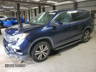 2017 Honda Pilot EX-L with VIN 5FNYF5H82HB007196, listed as a Copart auction lot 59860565 with 109,202 mi miles and Salvage title. Bid and sale history available at DreamBid. Image 1.