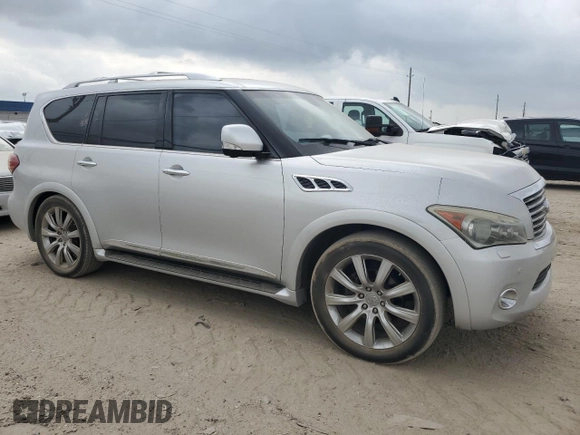 2013 Infiniti QX56 with VIN JN8AZ2NEXD9060352, listed as a Copart auction lot 53749865 with 197,555 mi miles and Clean Title. Bid and sale history available at carsss.com. Image 4.