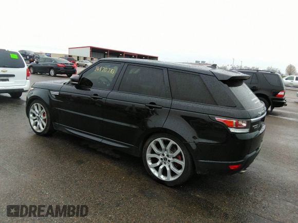 2016 Land Rover Range Rover Sport V8 Dynamic with VIN SALWR2EF1GA555514, listed as a IAAI auction lot 36170783 with 94,144 mi miles. Bid and sale history available at carsss.com. Image 3.