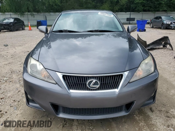 2012 Lexus IS 250 with VIN JTHBF5C2XC5166405, listed as a Copart auction lot 58847595 with 179,947 mi miles and Salvage title. Bid and sale history available at DreamBid. Image 5.