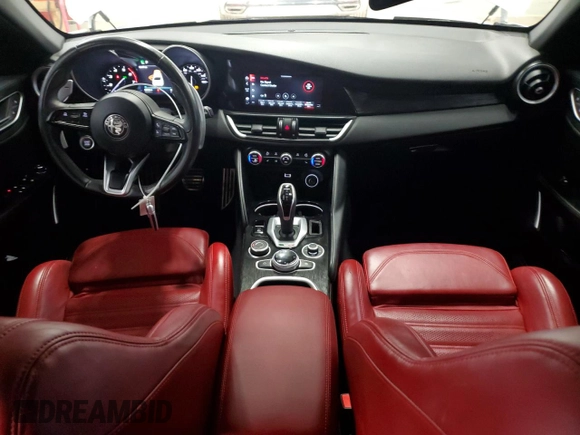 2022 Alfa Romeo Giulia with VIN ZARFAMAN3N7653046, listed as a Copart auction lot 88472385 with 28,409 mi miles and Clean title. Bid and sale history available at DreamBid. Image 8.