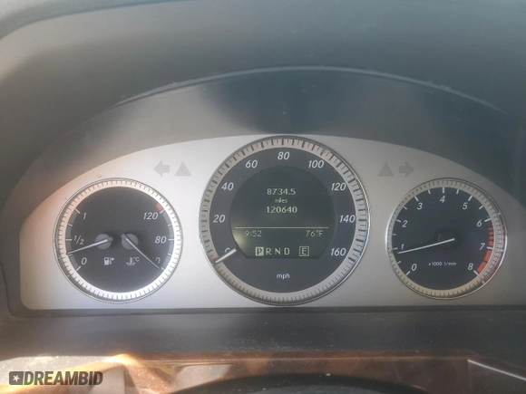 2011 Mercedes-Benz GLK-Class GLK 350 with VIN WDCGG5GB6BF536976, listed as a Copart auction lot 50387315 with 120,640 mi miles and Salvage Title. Bid and sale history available at carsss.com. Image 9.