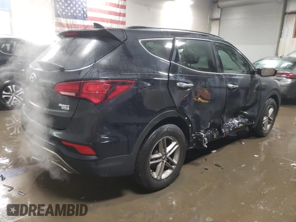 2018 Hyundai Santa Fe 2.4L with VIN 5NMZUDLB6JH081183, listed as a Copart auction lot 83575314 with 145,687 mi miles and Salvage title. Bid and sale history available at DreamBid. Image 3.