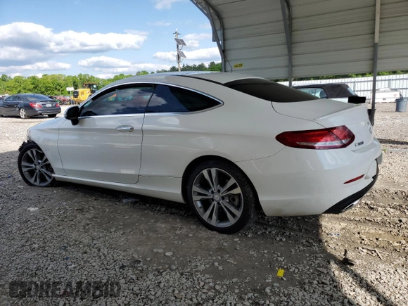 2017 Mercedes-Benz C 300 with VIN WDDWJ4KB6HF440722, listed as a Copart auction lot 52523515 with 57,808 mi miles and Salvage title. Bid and sale history available at DreamBid. Image 2.