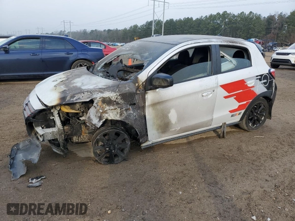 2023 Mitsubishi Mirage Black Edition with VIN ML32AWHJ7PH004793, listed as a Copart auction lot 44710115 with Not provided miles and Salvage title. Bid and sale history available at DreamBid. Image 1.