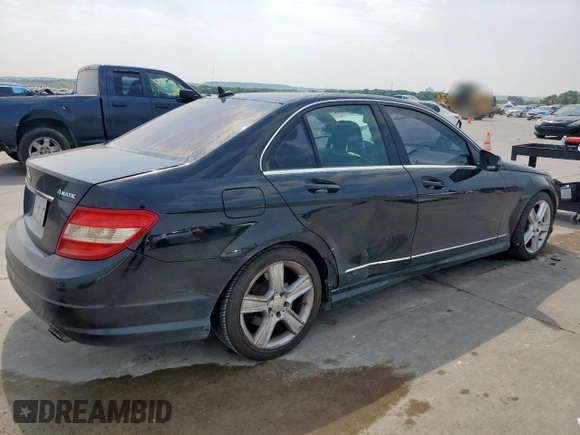 2011 Mercedes-Benz C 300 Sport with VIN WDDGF8BB6BR142707, listed as a Copart auction lot 57163135 with 165,417 mi miles and Clean title. Bid and sale history available at DreamBid. Image 3.