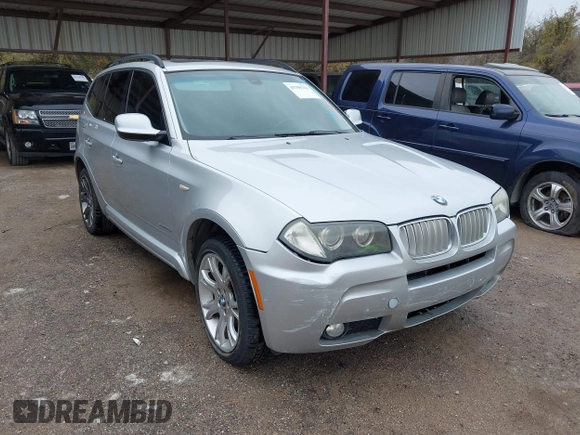 2010 BMW X3 xDrive30i with VIN WBXPC9C4XAWJ34105, listed as a IAAI auction lot 41709763 with 189,500 mi miles and . Bid and sale history available at DreamBid. Image 1.